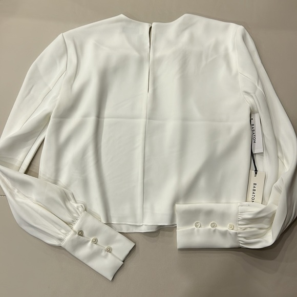 Aritzia Babaton Parsons blouse white NWT - Picture 5 of 6